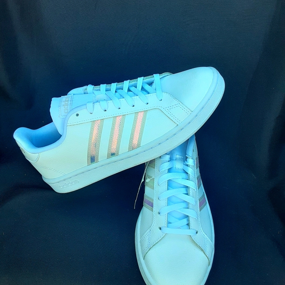 Adidas Women’s Grand Court Sneaker Iridescent 9